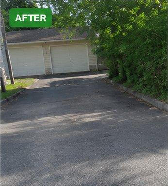 Driveway after Jojo's Junk Removal