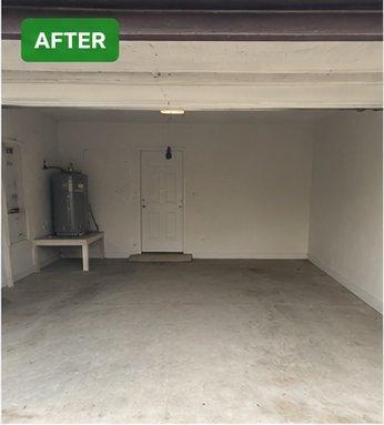 Garage after Jojo's Junk Removal