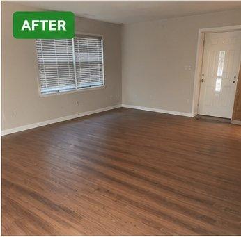 Living Room after Jojo's Junk Removal